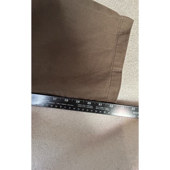 Volcom True To This Chino Pants Sz 34 Brown Casual Straight Leg Flat Front - Picture 9 of 11
